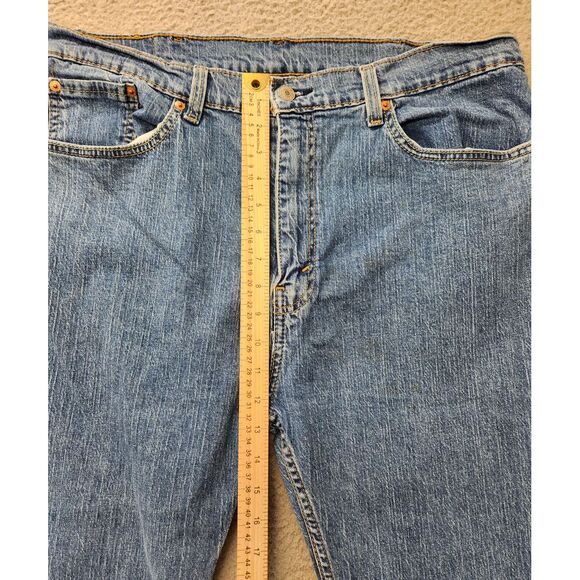 Levi's Jeans Mens 38x29 Blue Denim 505 Regular Fit Outdoors Denim Casual Pockets - Picture 6 of 8